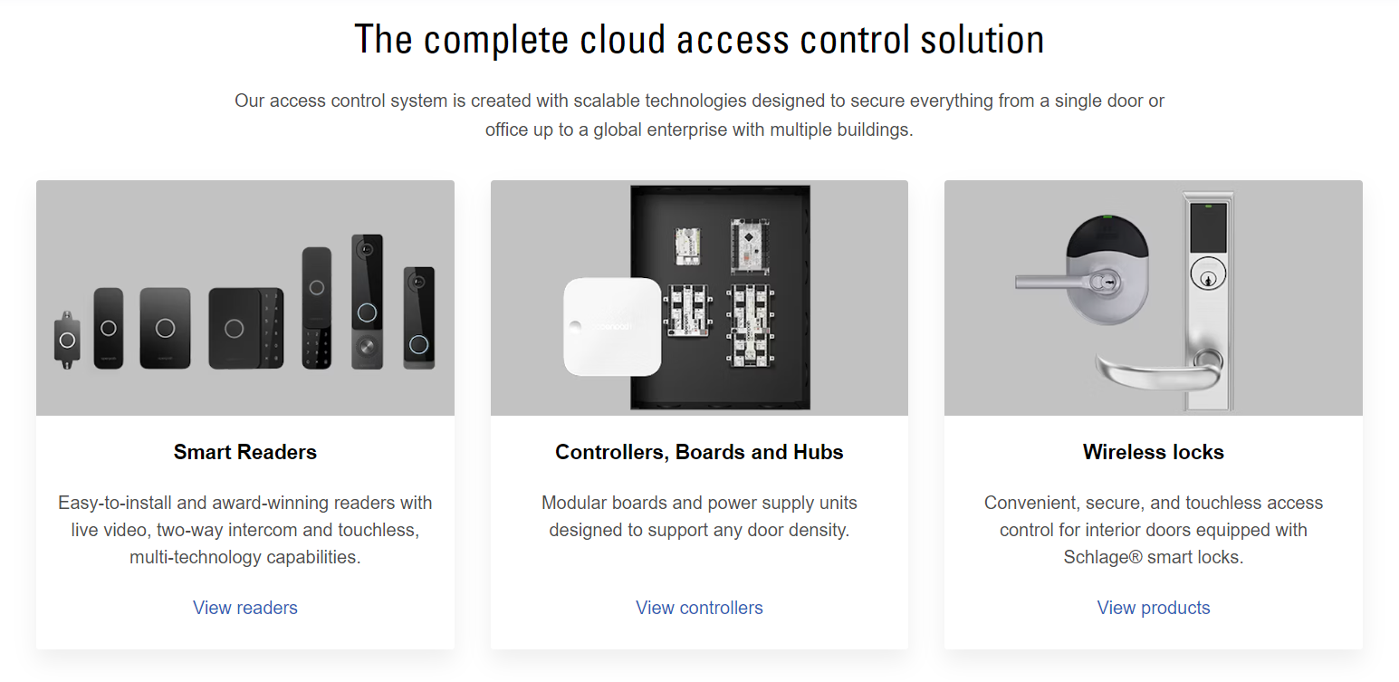 Avigilon Alta access system devices